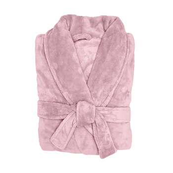 Bambury Unisex M/L Microplush Robe Blush