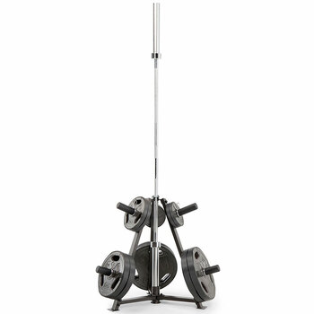 Olympic 86cm Plate Tree with Bar Holder Weight Storage Fitness Rac