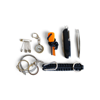 7pc Men's Republic Outdoor Camping/Hiking Survival Kit