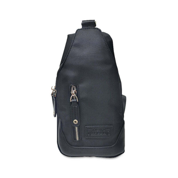 Men's Republic Nylon Single Strap Sling Bag Backpack Black