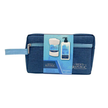 3pc Men's Republic Grooming Kit in Toiletry Bag - Body Wash