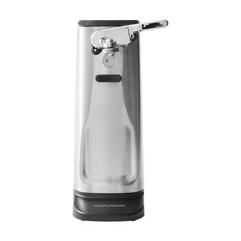 Morphy Richards Electric 3-in-1 Can Opener 50W w/ Knife Sharpener S/S - Silver
