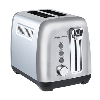 Morphy Richards 1150W Equip 2 Slice Toaster Silver MREK1B