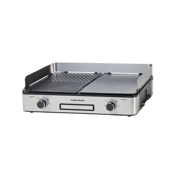 Morphy Richards Benchtop Electric BBQ Grill - Stainless Steel