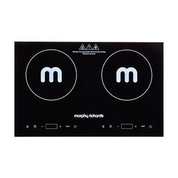 Morphy Richards Dual Induction Cooktop 2200W Digital Display Portable - Black