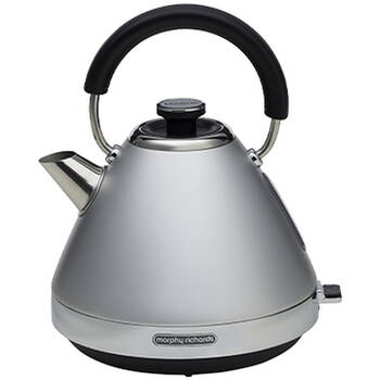 Morphy Richards Venture Pyramid Electric Kettle 2.2KW 1.5L Steel-Grey