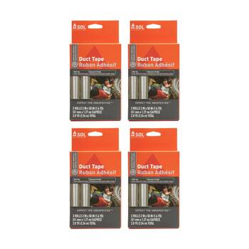 4x 2pc SOL Duct Tape Industrial Strength Backcountry Portable 2 Inch X 50