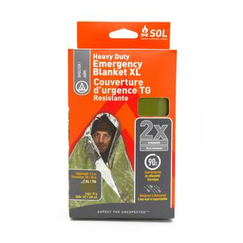 SOL Heavy Duty Emergency Blanket Waterproof Reflects 90 Percent 147x249cm