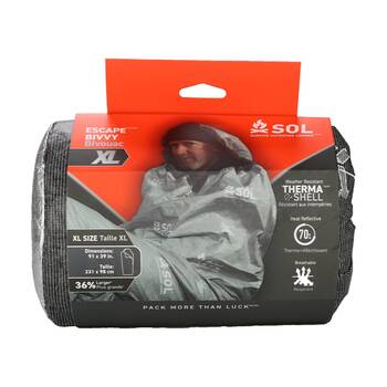 SOL Escape Bivvy XL Heat Reflective Breathable Weatherproof Shelter With Hood