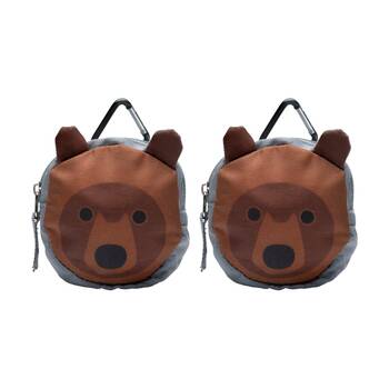 2PK SOL Camp Critter Kit Bear Emergency Survival With Whistle Blanket Compass