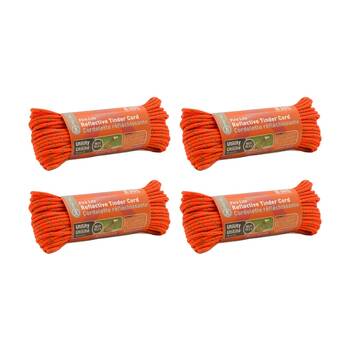4PK SOL Tinder Cord Fire Starter Utility Paracord 50 Ft High Visibility