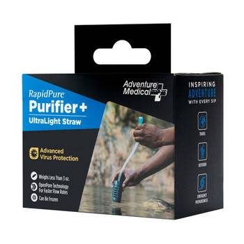 RapidPure UltraLight Purifier Straw Water Filter Virus And Bacteria 300L
