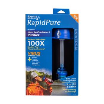 RapidPure Universal Water Purifier Bottle Adapter Fast Flow Freeze Resistant