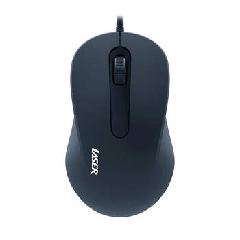 Laser USB Wired Mouse Ergonomic Plug and Play Portable Black