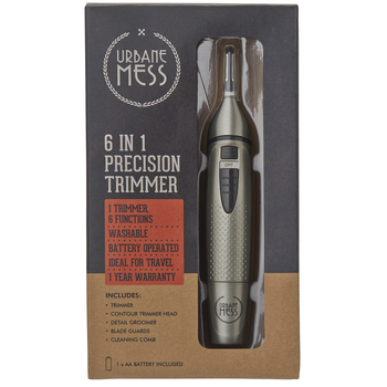 Urbane Mess 6In1 Personal Men's Electric Cordless Body Hair Beard Trimmer