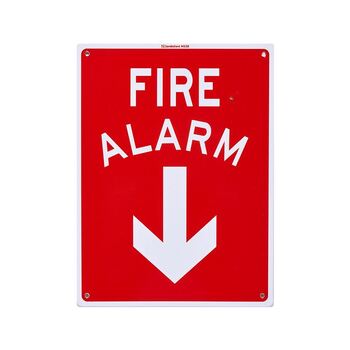 Fire Alarm Medium Sign 200x300x1mm Polypropylene