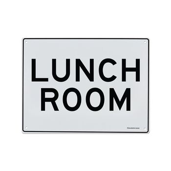 Lunch Room Medium Sign 200x300x1mm Polypropylene