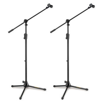 2PK Hercules EZ Clutch Tripod Microphone Stand w/ 2 in 1 Boom & EZ Mic Clip