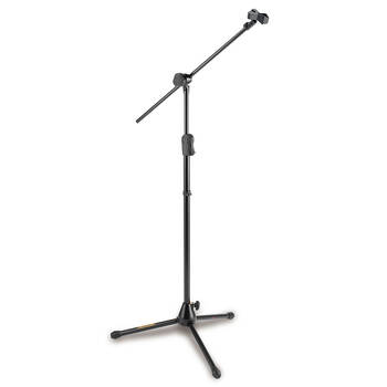 Hercules EZ Clutch Tripod Microphone Stand w/ 2 in 1 Hideaway Boom