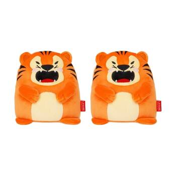 2PK Legami Kids Cute Animal Plush Mini Tiger Super Soft Standing Toy 15cm 3y+