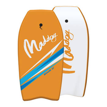 Maddog Lightweight Breaker Bodyboard Beach Boogie Board 37" Orange