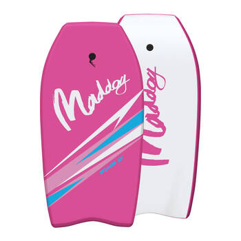 Maddog Lightweight Breaker Bodyboard Beach Boogie Board 44" Pink
