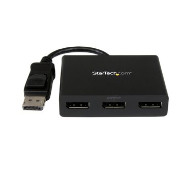 Star Tech DP to DP Multi Monitor Hub - 3-Port MST Daisy Chain Splitter