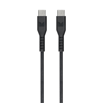 Monster TPE 1.2M USB-C to USB-C Phone Charging/Sync Cable Black