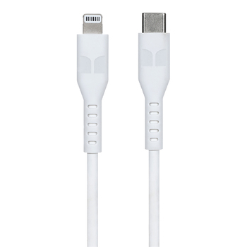 Monster TPE 1.2M Lightning to USB-C WHT Phone Charging/Sync Cable
