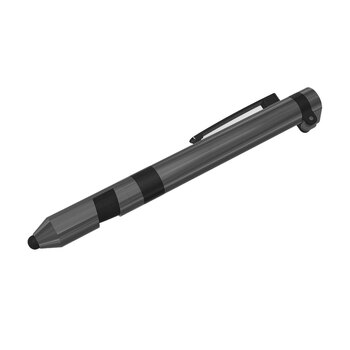 3pc Blank Silver Multi-Tool Pen 7 In 1 Functions Silver Case