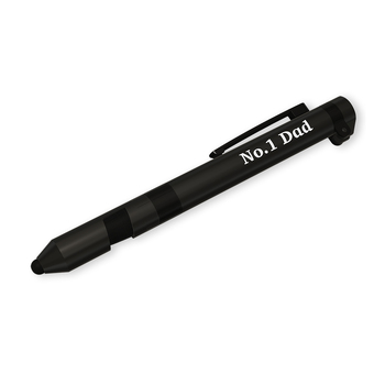 3pc No.1 Dad Multi-Tool Pen 7 In 1 Functions Black Case