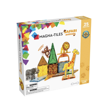 25pc Magna-Tiles Safari Animals Kids/Childrens Magnetic Construction Toy Set 3y+