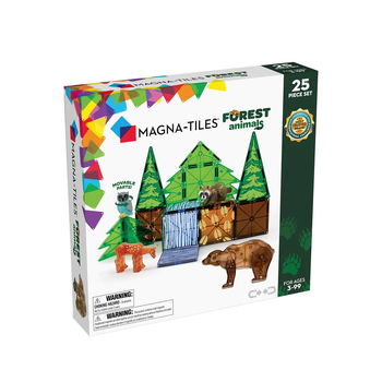25pc Magna-Tiles Forest Animals Kids/Childrens Magnetic Construction Toy Set 3y+
