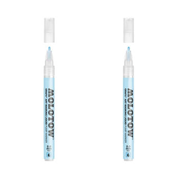 2PK Molotow Grafx Art Fast-Drying Water Resistant Masking Fluid Pen 2mm