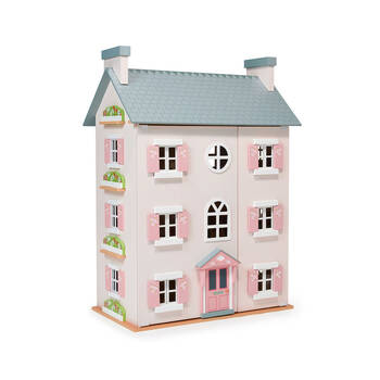 Mentari 4-Storey Heather Hall Kids Wooden Doll House Toy 3y+