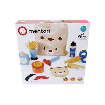 Mentari Kids Pretend Play Wooden Barber Toy Assorted Set 3y+/25x9x22cm
