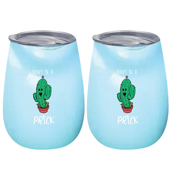 2PK Dont Be A Prick 360ml S/S Vacuum Insulated Tumbler Double Walled Mug