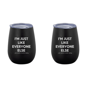 2PK Im Just Like Everyone 360ml S/S Vacuum Insulated Tumbler Double Walled Mug