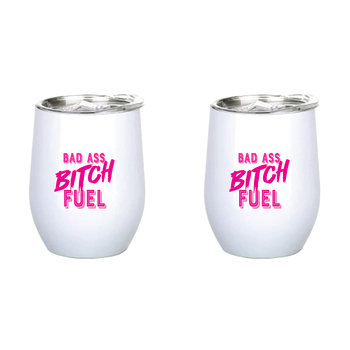 2PK Bad *ss B*tch Fuel 360ml S/S Vacuum Insulated Tumbler Double Walled Mug