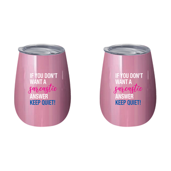 2PK If You Dont Want A Sarca 360ml Stainless Steel Double Walled Insulated Mug