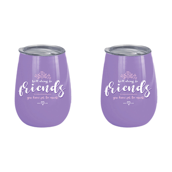 2PK We'll Always Be Friends 360ml Stainless Steel Double Walled Insulated Mug