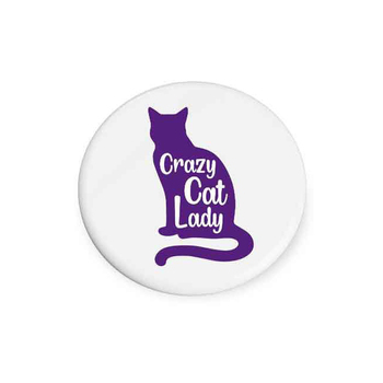 Crazy Cat LadyBeautiful On The Inside Ceramic Drink Coaster Round 9cm