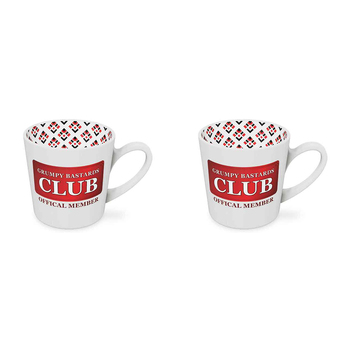 2PK Grumps Bastards Club Beautiful on the Inside 420ml/10cm New Bone China Mug