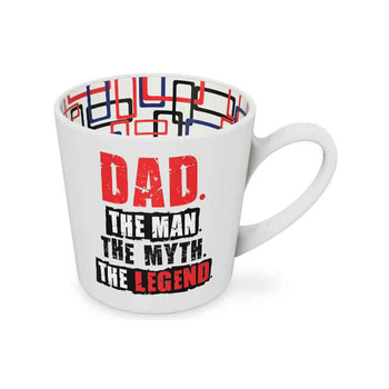 Dad the Man the Myth Beautiful on the Inside 420ml/10cm New Bone China Mug
