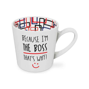 Because I'm the Boss Beautiful on the Inside 420ml/10cm New Bone China Mug