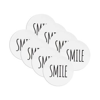 8PK LMD Ceramic Smile - Beautiful On The Inside Table Coaster 10cm