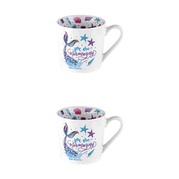 2PK LMD New Bone China Mermaizing - Beautiful On The Inside Mug 400ml