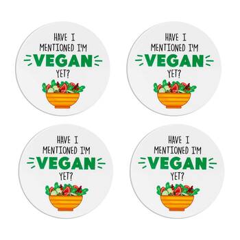 4PK LMD Ceramic Did I Mention - Beautiful On The Inside Table Coaster 10cm