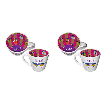 2x Nice Tits Inside Out Mug 14Oz 410ml Novelty  Novelty Drinking Cups