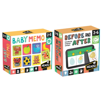 2PK Headu Baby Memo/Before and After Memory Game Set 2-6y